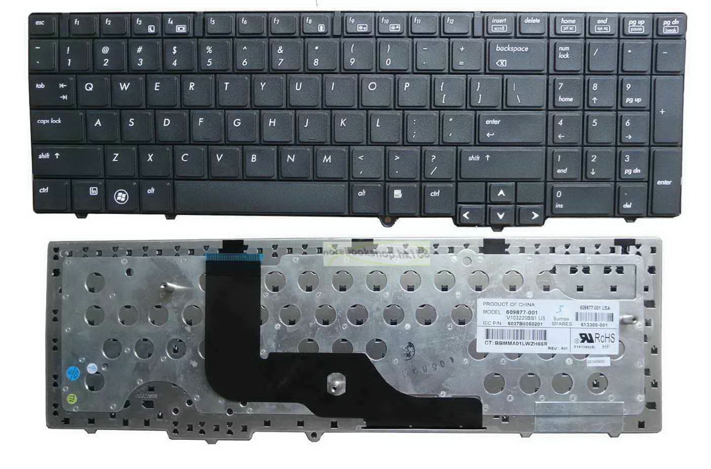 Bàn phím laptop HP Probook 6540b, 6545b, 6550b, 6555b