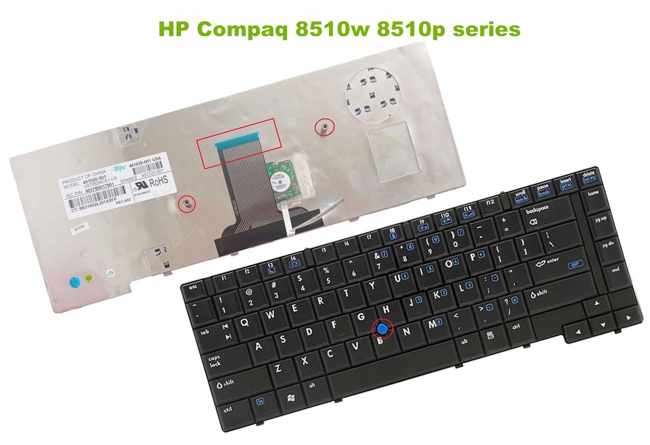 Bàn phím laptop HP Compaq 8510, 8510p, 8510w