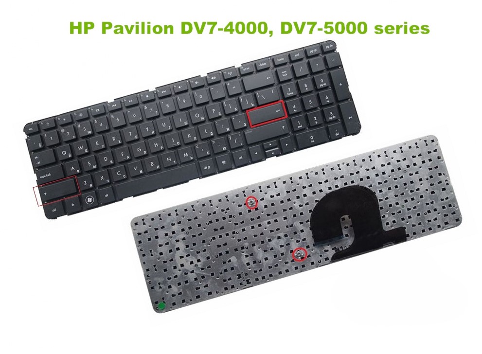 Bàn phím laptop HP Pavilion DV7, DV7t, DV7-4000, DV7-5000 (ĐEN)