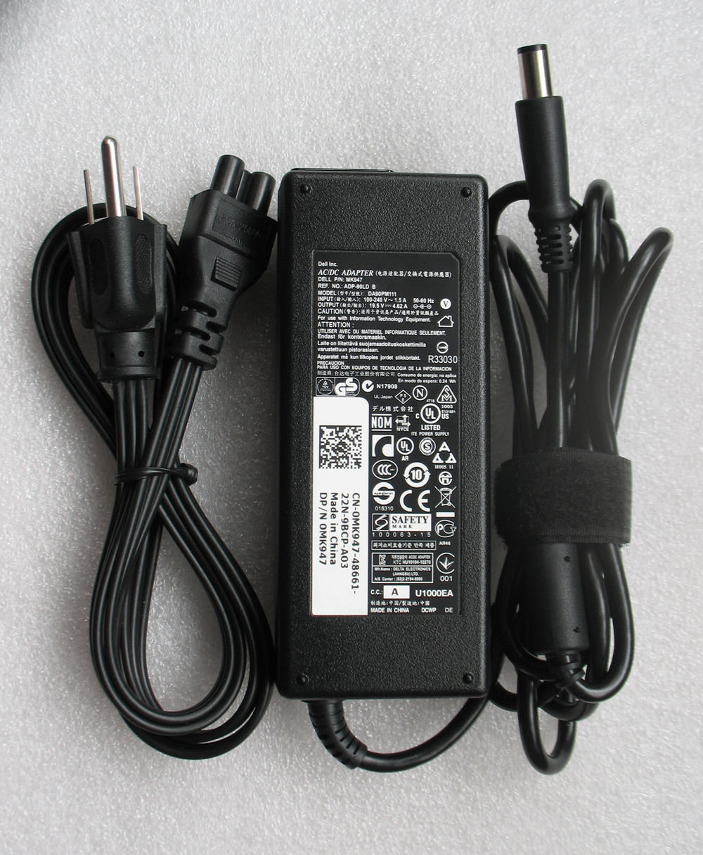Sạc laptop Dell 19.5V-4.62A (Đầu kim) - ZIN