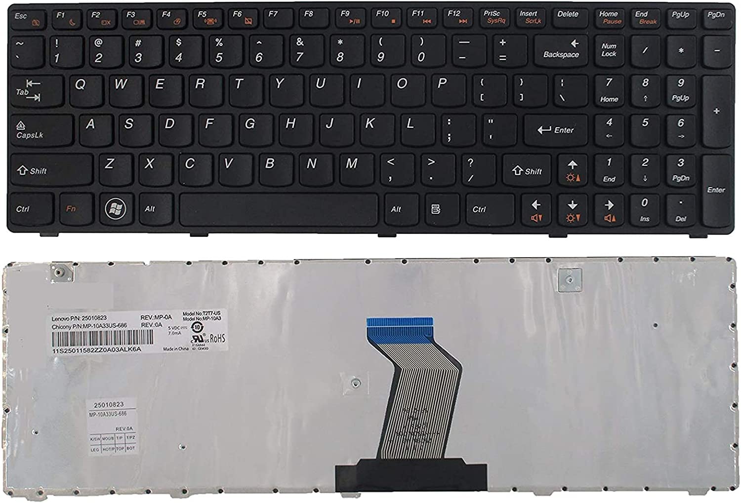 Bàn phím laptop Lenovo G560, G565