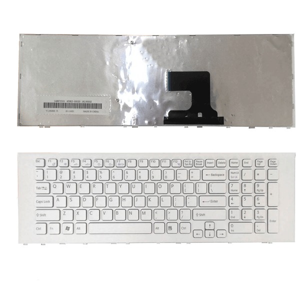 Bàn phím laptop Sony Vaio VPCEF, VPCEF2M1E, VPCEF3S1E, VPCEF4P1E, VPCEF11FX, VPCEF23FX, VPCEF25FX (TRẮNG)