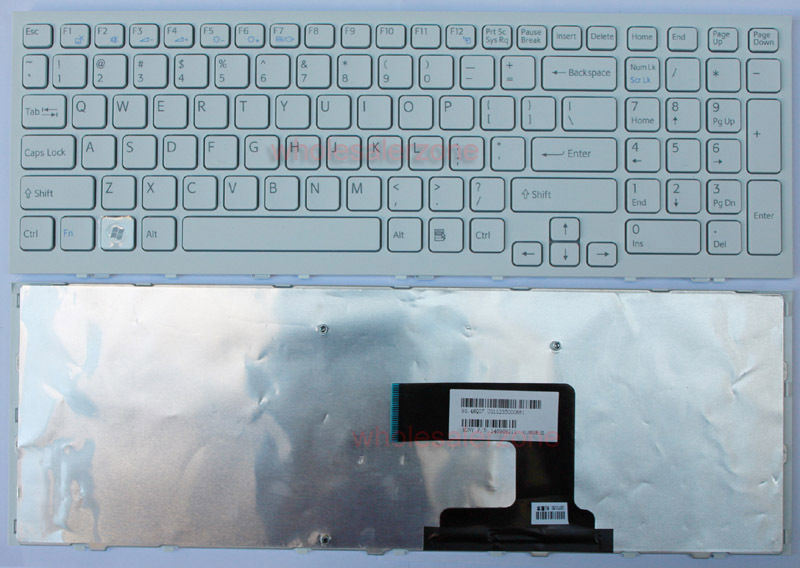 Bàn phím laptop Sony Vaio VPCEL, VPC-EL, VPCEH (EL – TRẮNG, GẮN MÁY NHẬT, 3 LỖ ỐC)