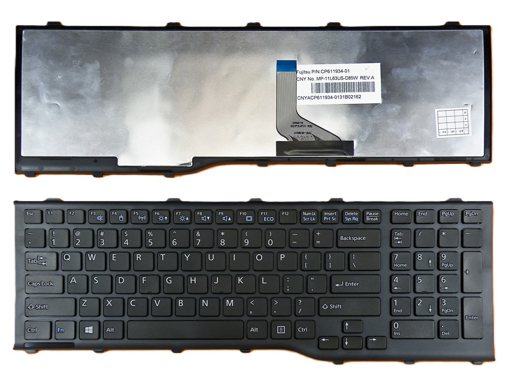Bàn phím laptop Fujitsu Lifebook AH532, A532, N532, NH532 có phím số (RENEW, BH 6TH)