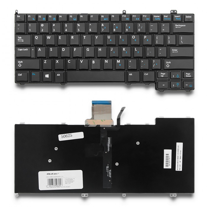 Bàn phím laptop Dell Latitude 12 E7240, 14 E7440 không chuột (LED, BH 6TH)