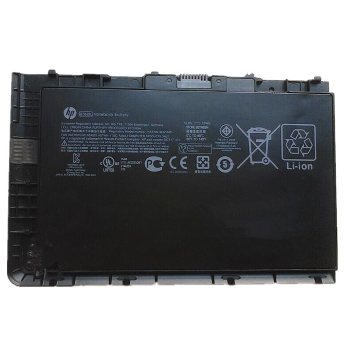 Pin laptop Hp EliteBook Folio 9470M 9480M ,BA06 BT04 BT04XL H4Q47AA H4Q48A - 9470M (ZIN) - 4 CELL