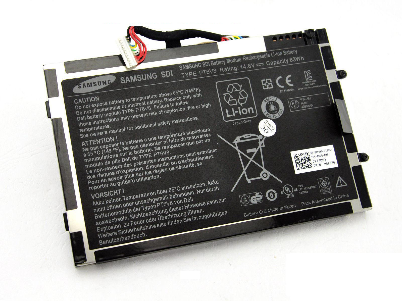 Pin laptop Alienware M14x R1 M11x R1 R2 R3 M14x R2 - PT6V8 (8 cell)