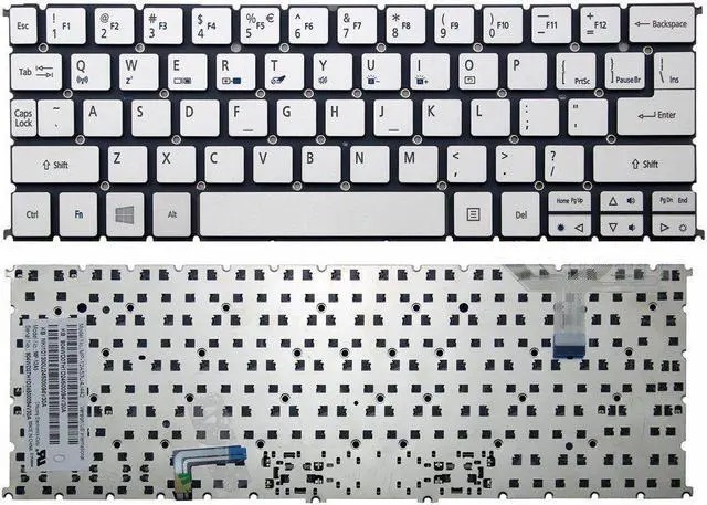 Bàn phím laptop Acer Aspire S7, S7-191, S7-192 (CÁP PHỤ NẰM DƯỚI NÚT DEL)