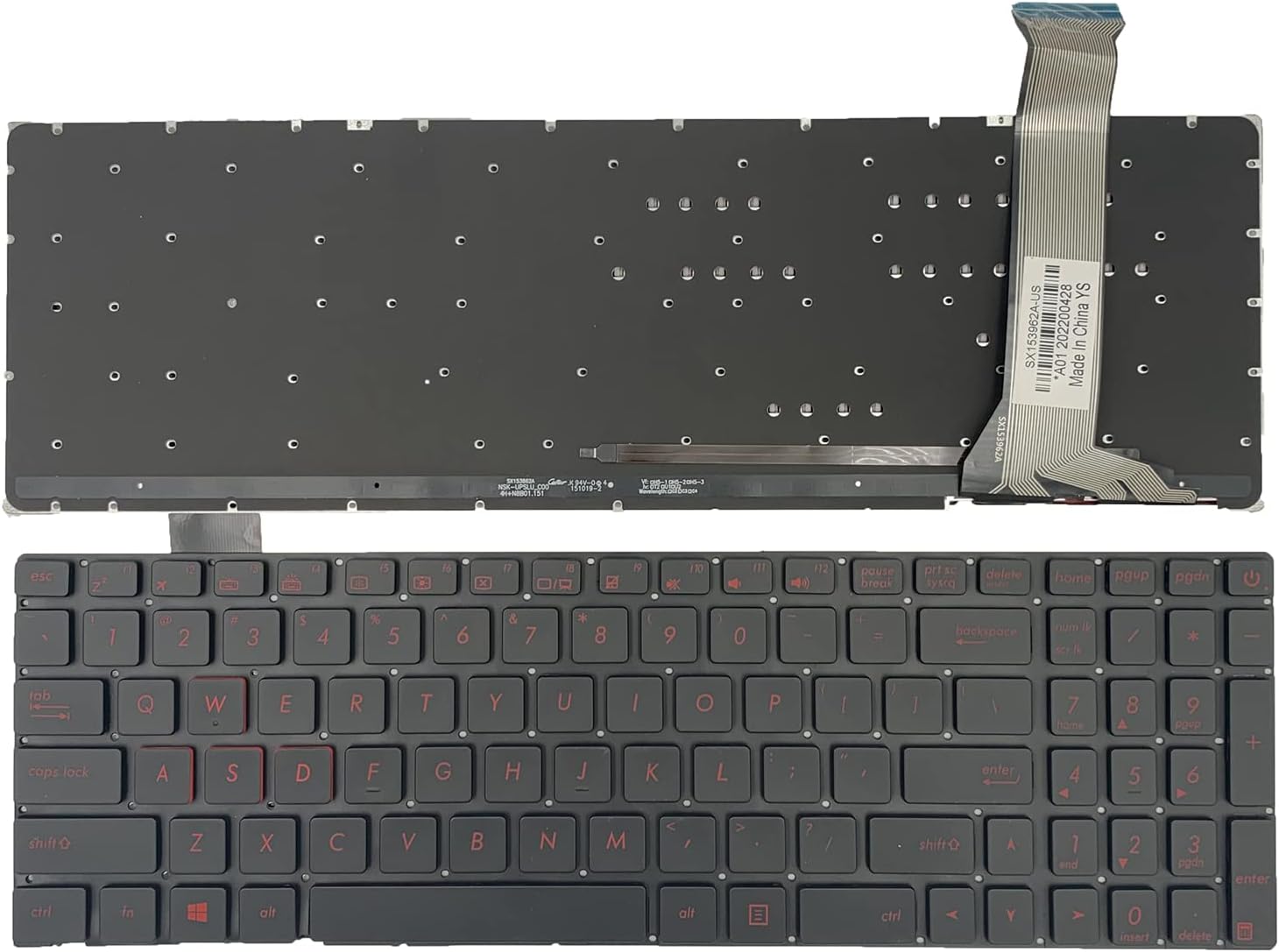 Bàn phím laptop Asus ROG GL551, N551, GL552, GL552J, GL552V, ZX50 (LED, BH 6TH)