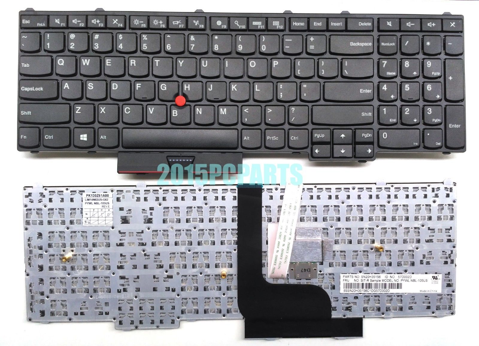 Bàn Phím Laptop Lenovo ThinkPad P50 P70 Có Chuột (LED, BH 6TH) - P51 P71