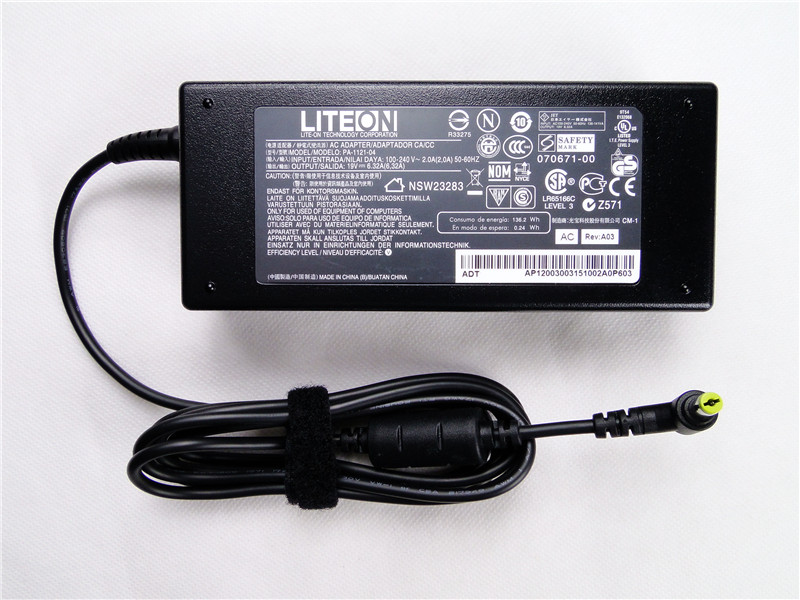 Sạc laptop acer 19v-6.32a - zin