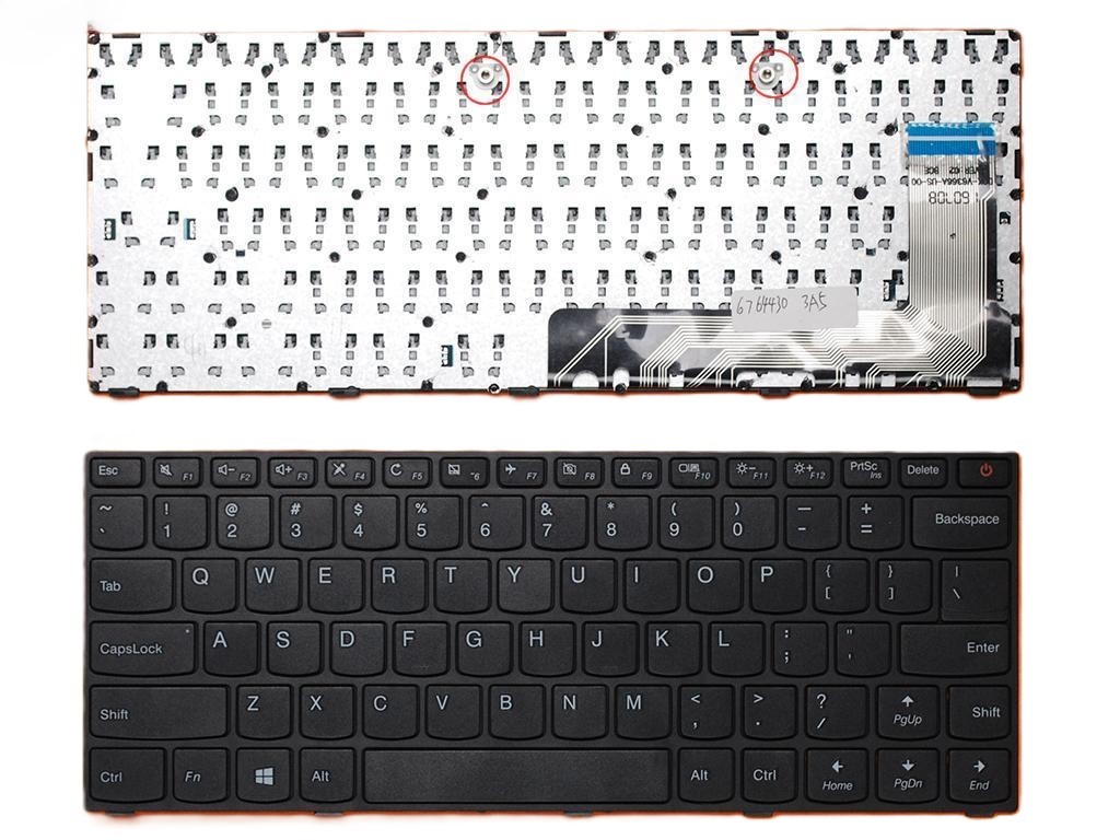 Bàn phím laptop Lenovo Ideapad 110-14, 110-14ISK (ZIN, có nút nguồn, cáp góc)