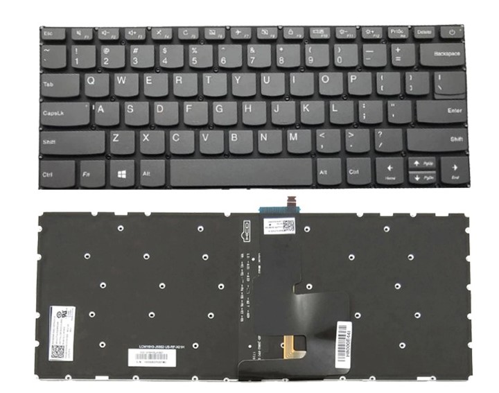 Bàn phím laptop Lenovo Ideapad 130-14AST, 130-14IKB, S130-14IGM, S145-14API, S145-14AST, S145-14IKB, 120S-14IAP, 7000-14, 520-14ISK, 520-14IKB, 520S-14IKB (LED, BH 6TH, có nút nguồn)
