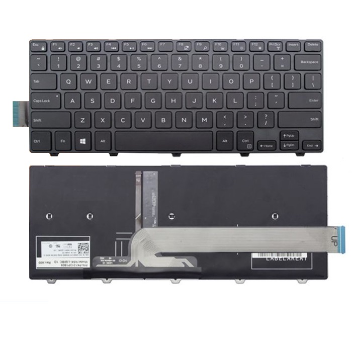 Bàn phím laptop Dell Inspiron 14-3441, 3442, 3443, 3445, 3446, 3451, 3452, 3458, 3459, 3462, 3476, 5442, 5443, 5445, 5447, 5448, 5451, 5455, 5458, 5459, 5468, 7447 (LED, BH 6TH)