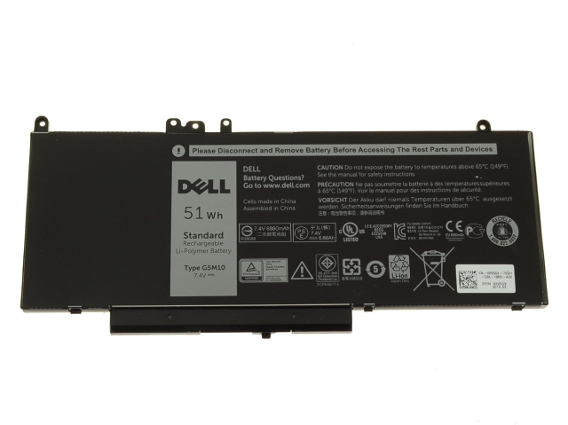 Pin laptop Dell Latitude E5450 E5550 G5M10 R0TMP 51 Wh 4 cell