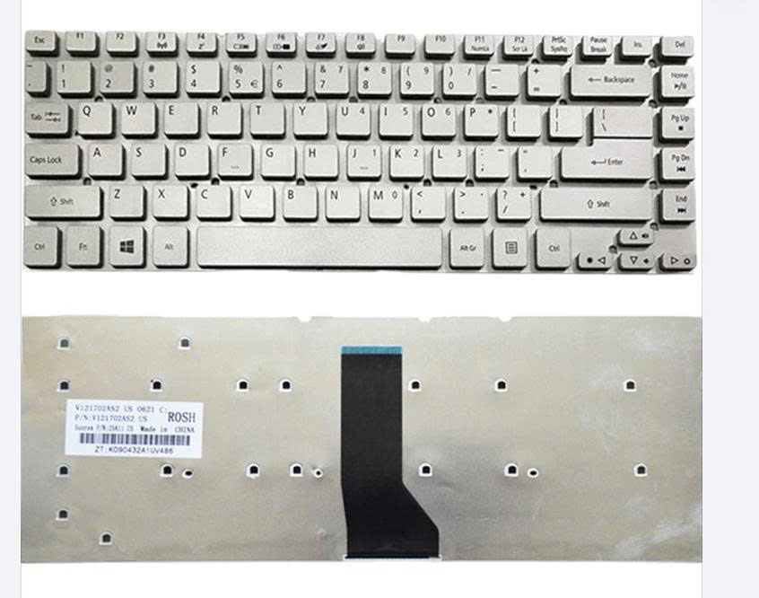 Bàn phím laptop Acer Aspire 3830, 4755, 4830, V3-431, V3-471, V3-472, P245, NV47 (Màu bạc)