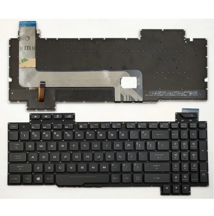 Bàn phím laptop Asus ROG GL703, GL703V, GL703VD, GL703VM (Main xanh, cáp dài, LED, BH 6TH)