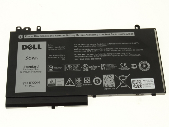 Pin laptop Dell Latitude E5250 RYXXH 38 Wh 3 cell
