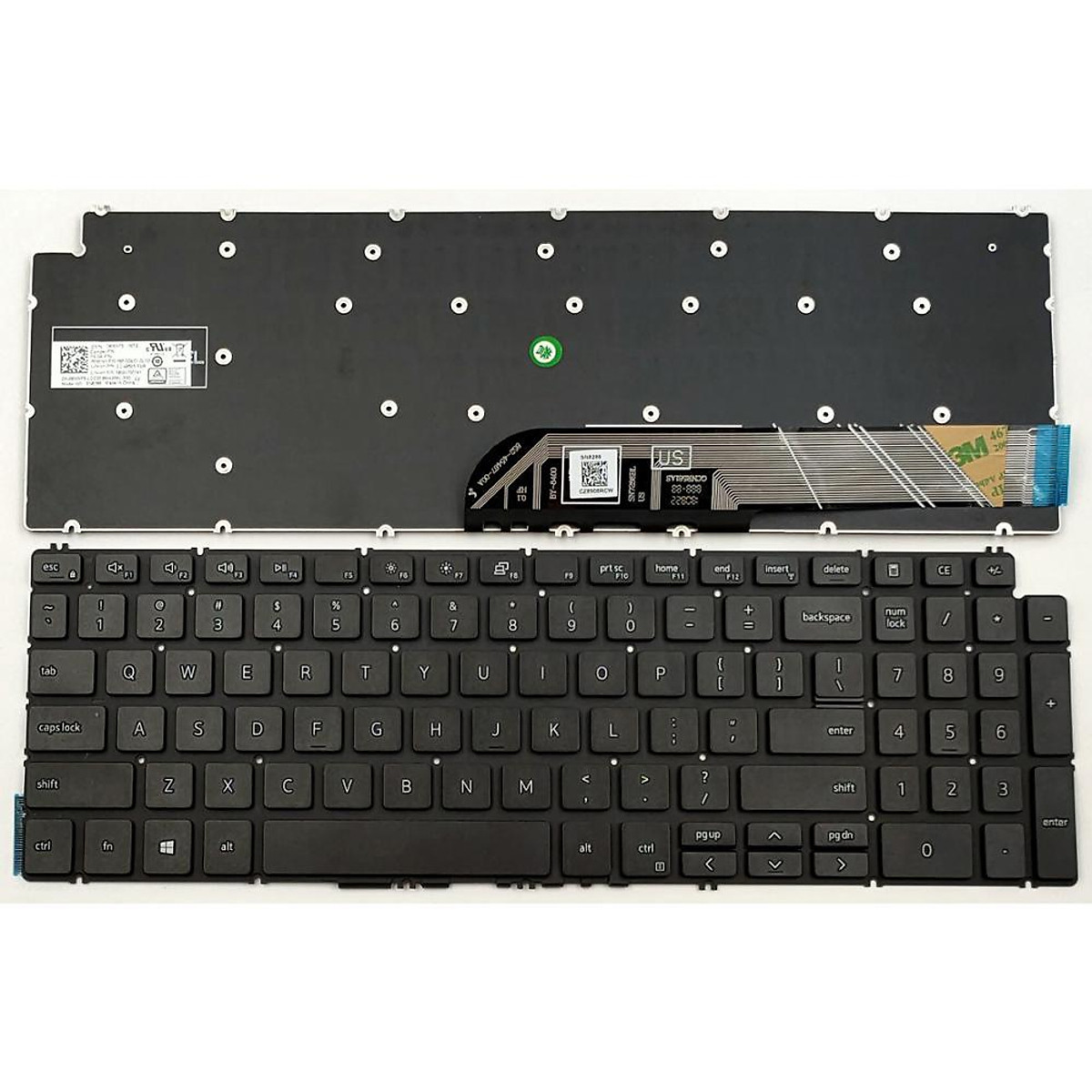 Bàn phím laptop Dell Inspiron 15 3501, 3502, 3505, 5501, 5502, 5508, 5509, 5584, 5590, 5593, 5594, 5598, Vostro 3500 (Intel Gen 11) (ĐEN)