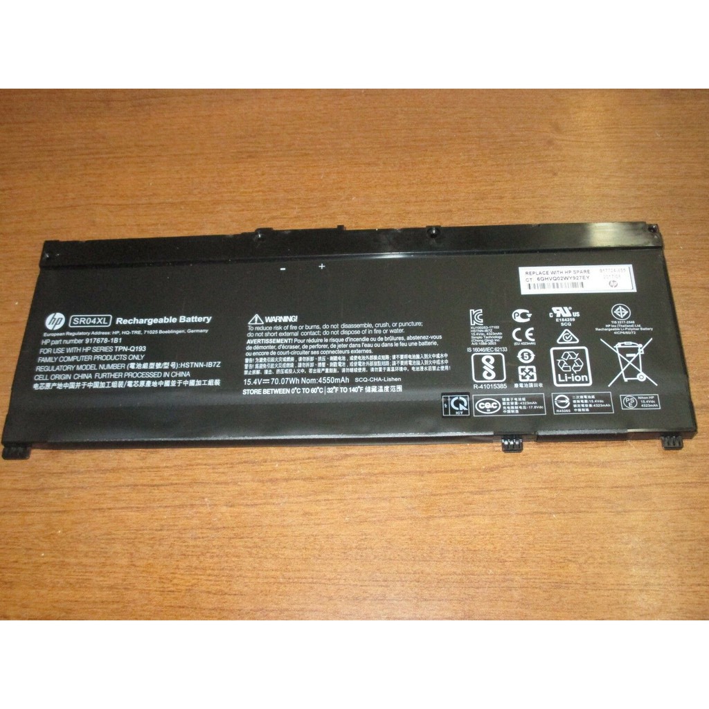 Pin laptop HP Omen 15-CE SR04XL 4 cell
