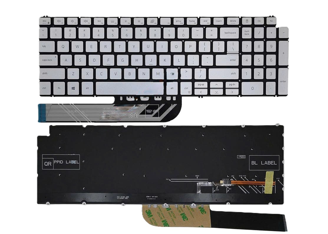 Bàn phím laptop Dell Inspiron 15 3501 3502 3505 5501 5502 5508 5509 5584 5590 5593 5594 5598, Vostro 3500 (Intel Gen 11) (LED, BH 6TH)