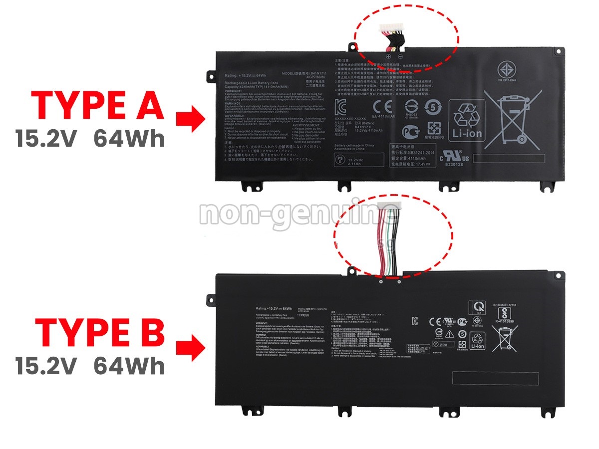Pin laptop Asus TUF FX705 FX705DU FX705DY FX705DT - B41N1711 (4 cell)