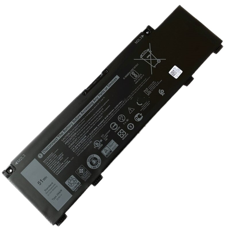 Pin laptop Dell G3 3590 Inspiron 5490 M4GWP 266J9 51 Wh 3 cell