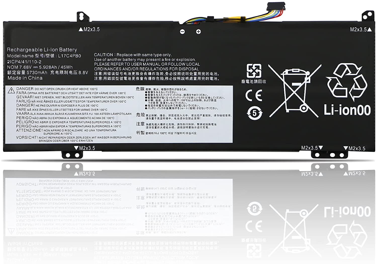 Pin laptop Lenovo Flex 6-14IKB, IdeaPad 530s, Yoga 530 - L17C4PB0 (ZIN) - 4 cell