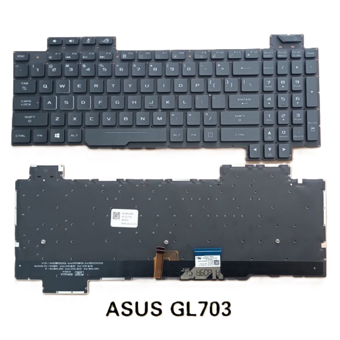 Bàn phím laptop Asus ROG GL703G GL703GE GL703GS GL703GM (LED, BH 6TH)