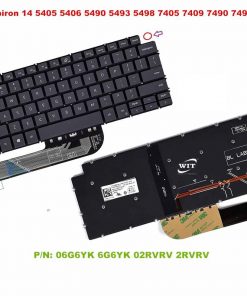 Bàn phím laptop Dell Vostro 5490, 7491, 5390, 5391, 5491, 5493, 5498, 7390, 7391, 7490, Latitude 3301, 3311, 3410, Vostro 3400 Đen (LED, BH 6TH)