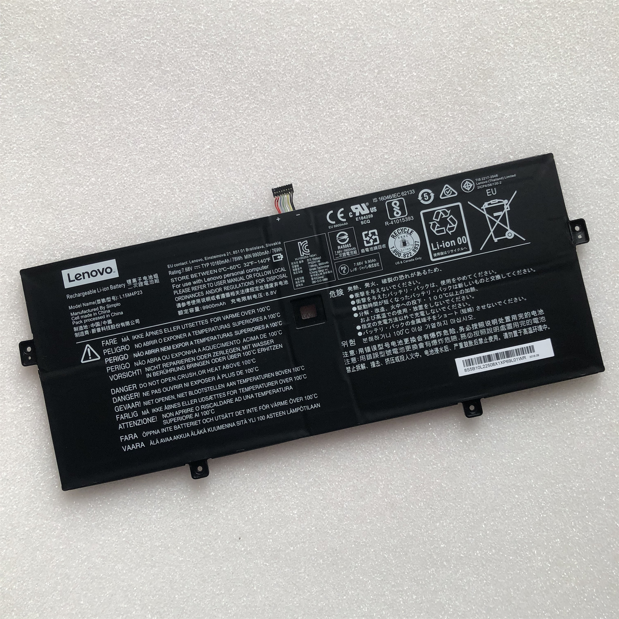 Pin laptop Lenovo Yoga 910‑13IKB, Yoga 4 Pro - L15M4P23 (4 cell)