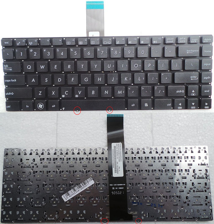Bàn phím laptop Asus N46, N46J, N46JV, N46V, N46VB, N46VJ, N46VM, S46 (nhỏ hơn K46)
