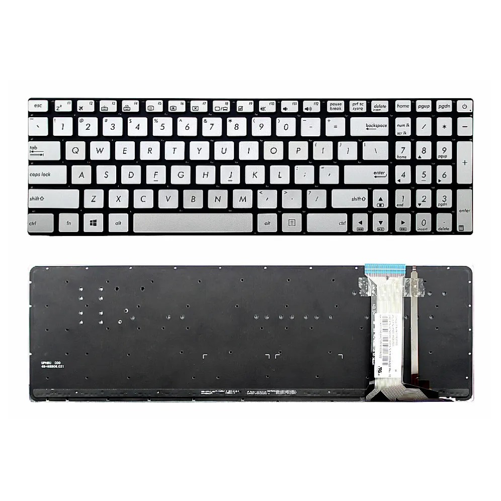 Bàn phím laptop Asus ROG GL752, GL752VW, G551, G551J, G551JK, G551JM, G551JW BẠC (LED, BH 6TH)