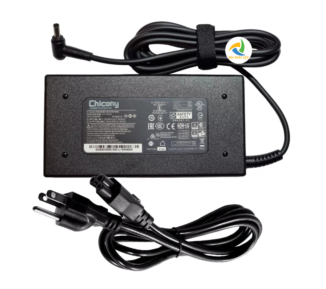 Sạc Msi 20v-6a (Kim Nhỏ - 4.5mm X 3.0mm) - Zin