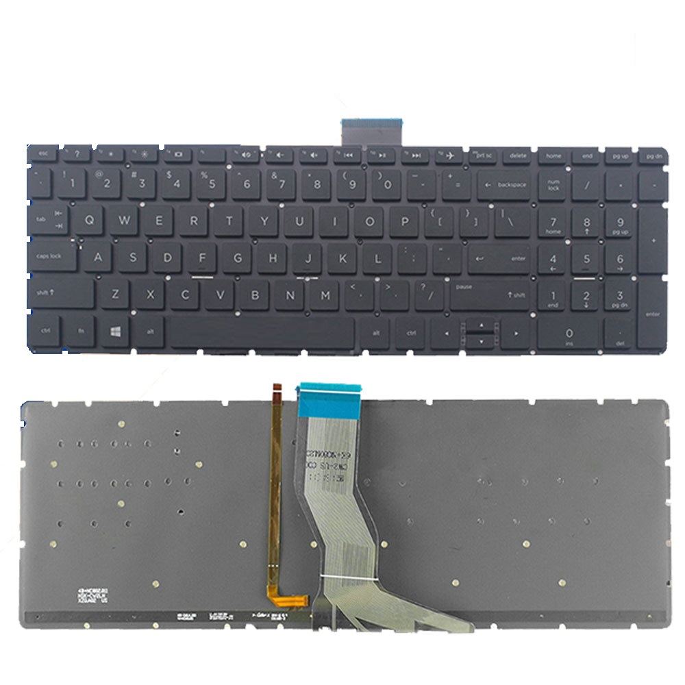 Bàn phím laptop HP Pavilion 15-bs000, 15-bu000, 15-bw000, 15-cc000, 15-cd000, 15s-fq000, 15-dy000, 15-ef000, 17-by000, 17-bs000 (Đen, LED, BH 6TH, nút Delete vuông)