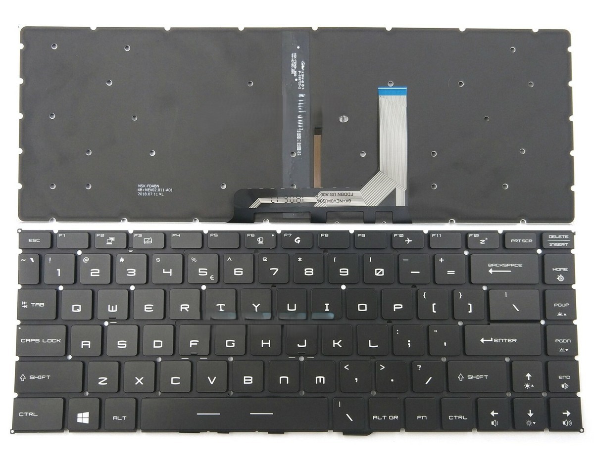 Bàn phím laptop MSI GS65 Stealth, GS65VR, MS-16Q2, GF63 Thin 10SCXR, MS-16R4, GF65 (LED đỏ, BH 6TH)
