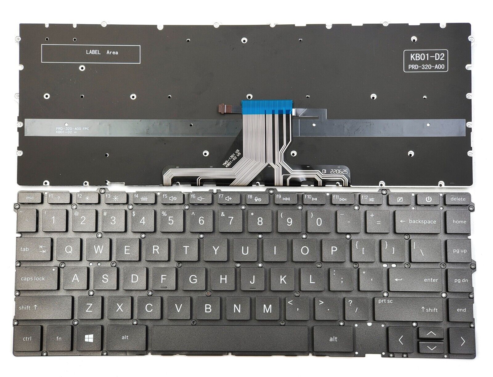 Bàn phím laptop HP Envy 13-ba000, 13-ay000, 13t-ba000, 13-bd000, Envy Convertible 15m-eu000, 15m-es000 (Đen, LED, BH 6TH)