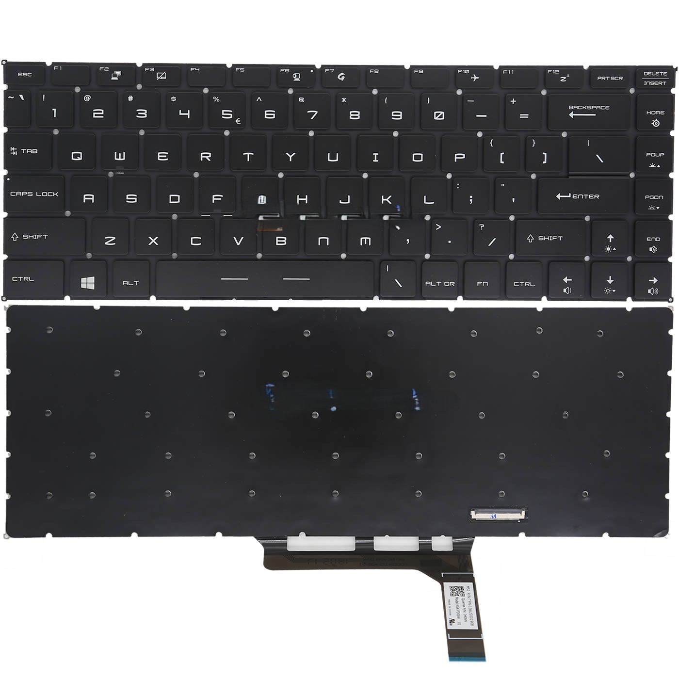 Bàn phím laptop MSI GS65 Stealth, GS65VR, MS-16Q2, GF63 Thin 10SCXR, MS-16R4 (LED ARGB, BH 6TH, LED socket cài)