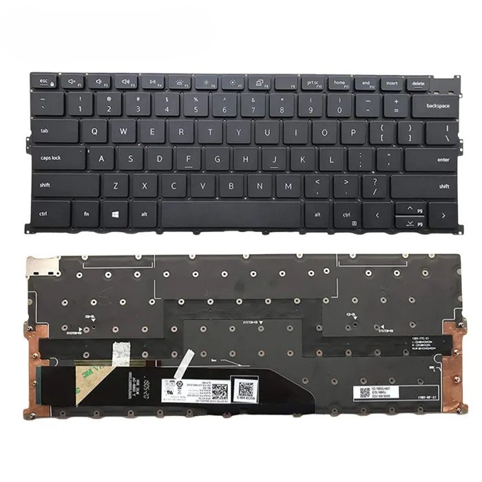 Bàn phím laptop Dell XPS 13 9300, XPS 13 9310 Đen Cáp Dài (LED, BH 6TH)