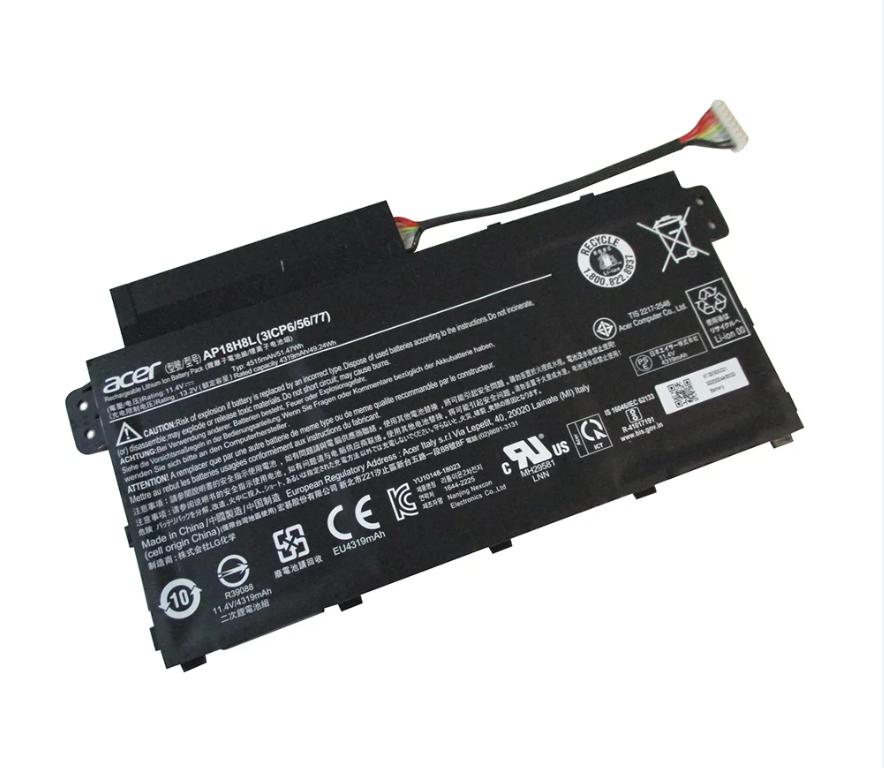 Pin laptop Acer Aspire 5 A514‑51, A515‑53, Spin 3 SP314‑53 và TravelMate B1 B114‑21 – mã AP18H8L (3 cell)