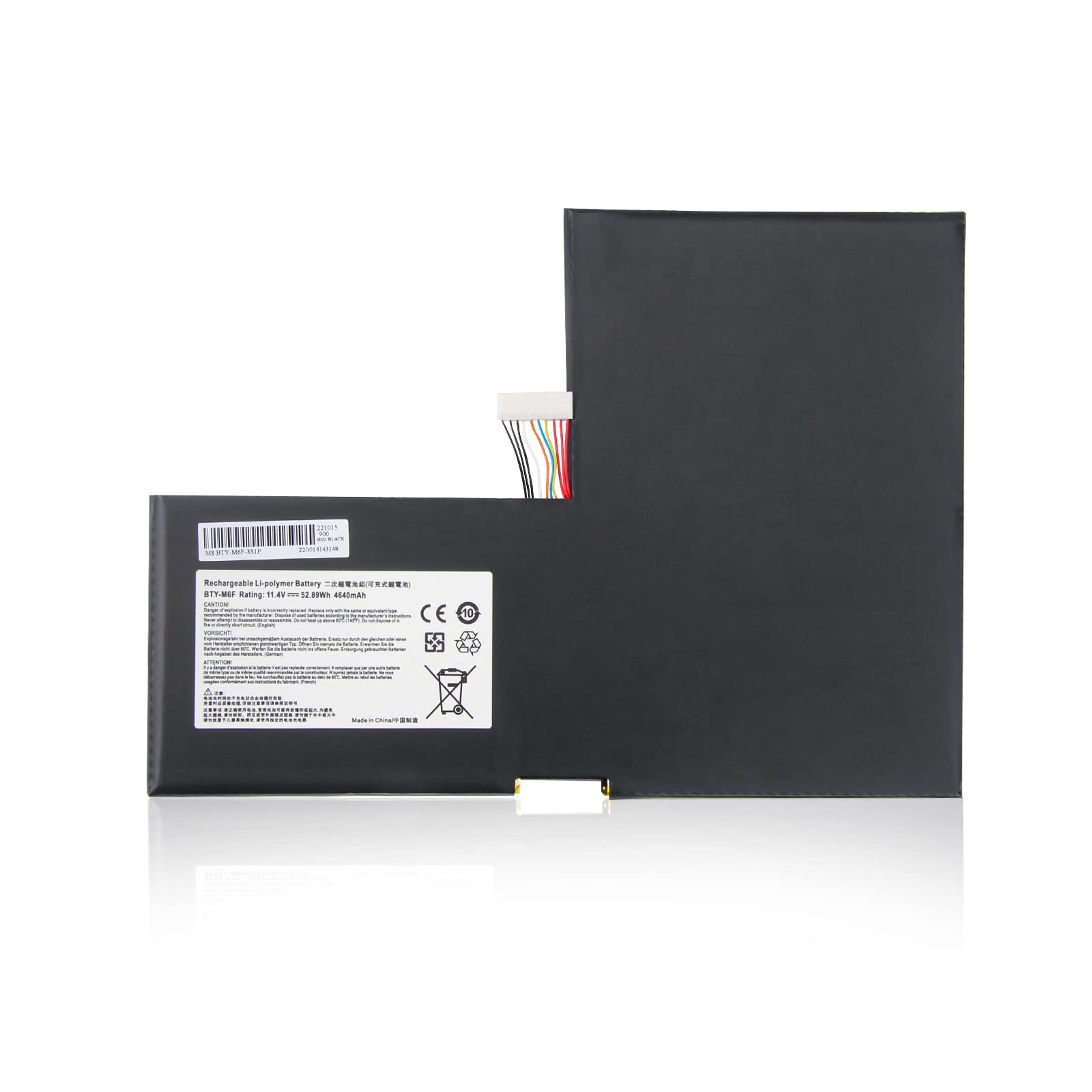 Pin laptop MSI GS60, PX60 2PC, 2PE, 2PL, 2QD, 2QE, 6QC, 6QE - BTY-M6F (3 cell)