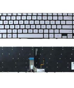 Bàn phím laptop Asus ZenBook 13 UX325, UX325E, UX325EA, UM325, U3700, XUXF3000E bạc (LED, BH 6TH)