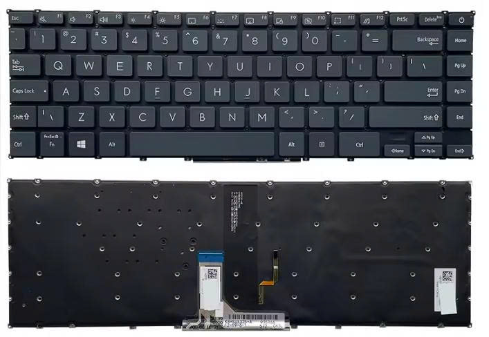 Bàn phím laptop Asus ZenBook 13 UX325, UX325E, UX325EA, UM325, U3700, XUXF3000E đen (LED, BH 6TH)