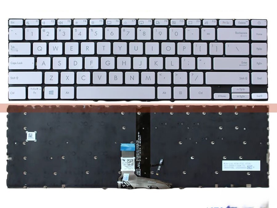 Bàn phím laptop Asus ZenBook 14 UX425, UX425JA, UX425UA, UX425EA, UM425, U4700 bạc (LED, BH 6TH)