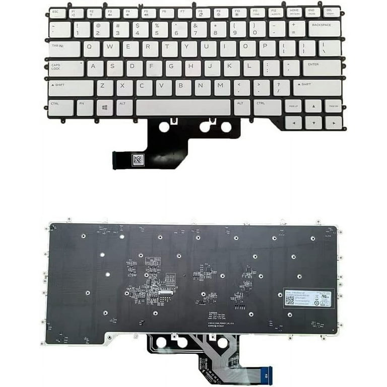Bàn phím laptop Dell Alienware M15 R3, M15 R4, Gaming G7 15 7500 màu bạc (LED ARGB, Renew, BH 6TH)