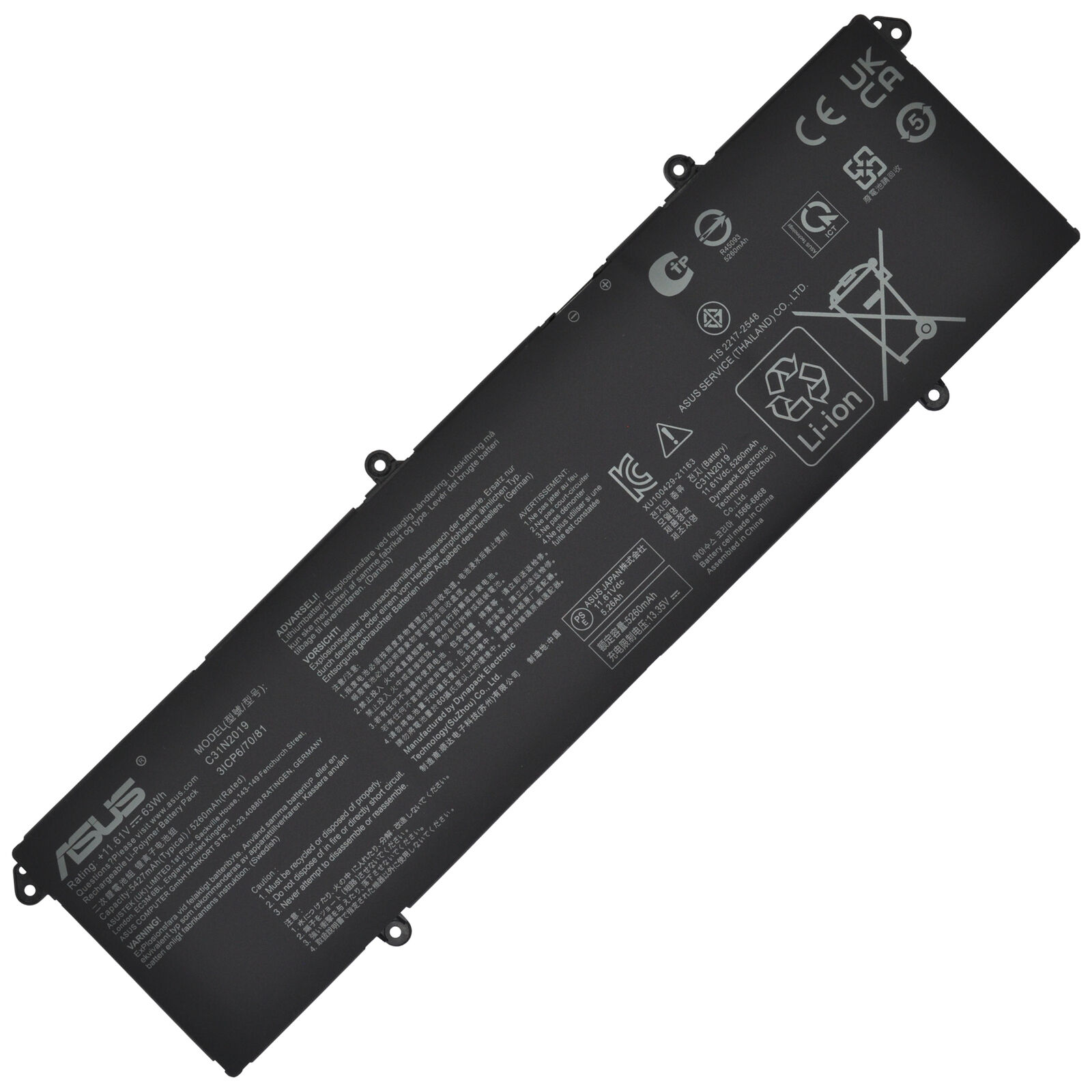 Pin laptop Asus Vivobook Pro 14X OLED M3400 M3400Q M3400QA M3401 M3401Q M3401QA - C31N2019 - 3 cell