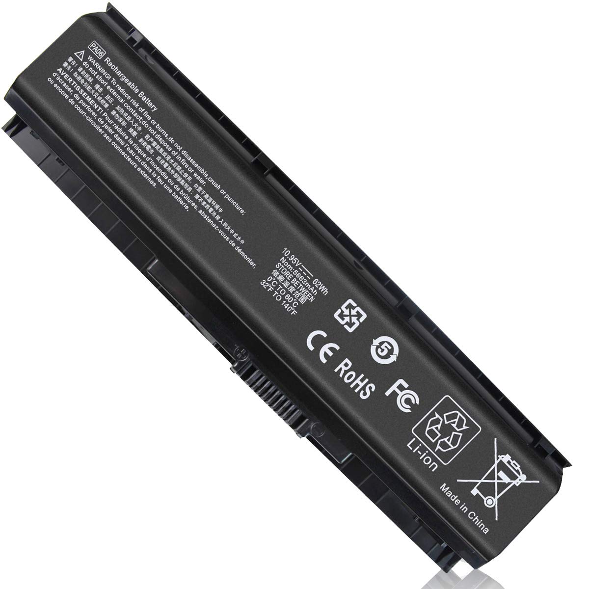 Pin laptop HP Omen 17-W, 17-W000, 17-W100, 17-W110NG, 17-W119TX, 17-W120TX, 17-W220NR, 17-W205TX, 17-W206TX, 17-W295MS PA06 (6 cell) gắn ngoài