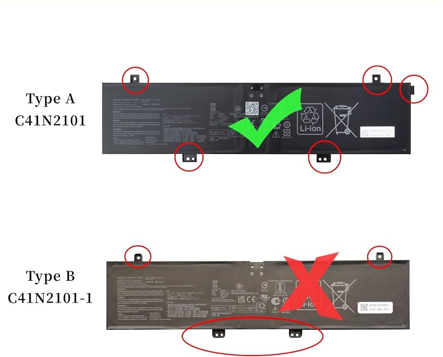 Pin laptop Asus ROG Zephyrus G14 GA402 GA402R GA402N và Asus TUF Dash F15 FX517 FX517ZC FX517ZE - C41N2101 (4 cell)
