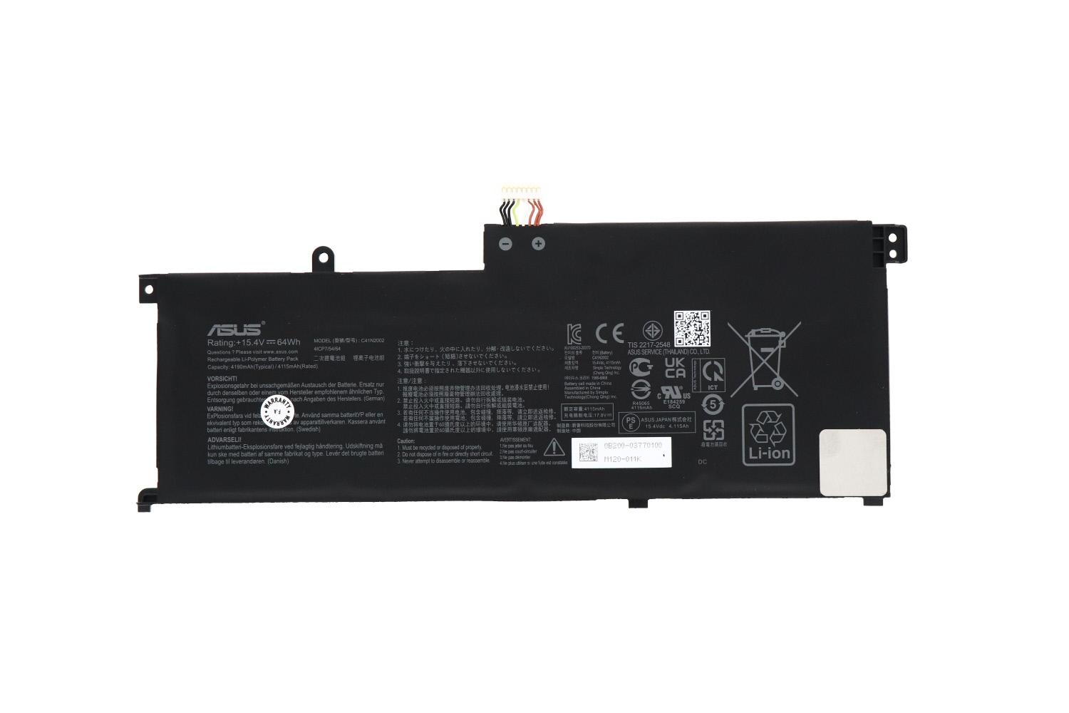 Pin laptop Asus ZenBook Pro UX535 - C41N2002 (4 cell)