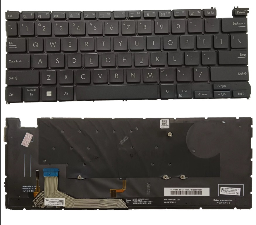 Bàn phím laptop Asus Zenbook 14 Q409, Q409Z, Q409ZA (LED, BH 6TH)